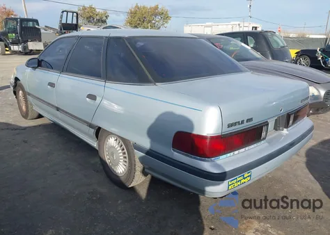 1990 Mercury Sable Gs from USA, damaged, VIN 1MECM50U6LA625565